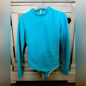 Lainsnow Girls Swim - Lain Mini Rashguard - Color Sea - size 3/4